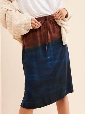 cloth & stone by Anthropologie Kira tie dyed skirt in size medium